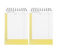 CIYODO 2 Paquets Weekly Student Planner Notepads Top Flip Spiral Bound Undated Checklist Notebook For Task Organization And Goal Planning