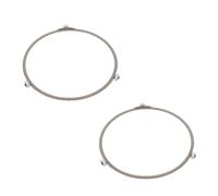 CIYODO 2 Pièces Anneau de Remplacement pour Plateau Tournant Micro-ondes Support Rotatif Stable avec Roulettes pour Plateau Verre de Rechange pour Four à Micro-ondes