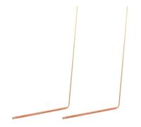 CIYODO 2 pièces Bâtons de Radiesthésie Cuivre pour Chasse Aux Fantômes et Divination Eau Tiges Robustes pour Localisation Or et Détection Énergétique
