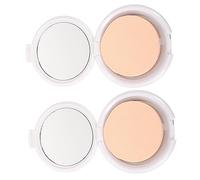 CIYODO 2 pièces Boîte à Crème Cosmétique Ronde avec Éponge Puff pour Fond de Teint Pratique et Portable pour Voyage et Usage