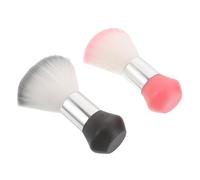 CIYODO 2 Pièces Brosse Douce pour Nettoyage de Cou Brosse Barbière pour Retrait Cheveux Cassés Fibres Souples Ergonomique pour Salon et Barbershop