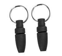 CIYODO 2 Pièces Cigar Punch Tool Compact Silicone And Stainless Steel Small Hole Punch Keychain Portable Cutter For Travel And Social Events Enhances Draw Flavor