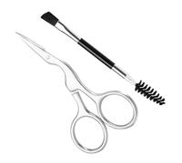 CIYODO 2 pièces Ciseaux Sourcils Inoxydables avec Brosse Peigne Kit de Toilette Sourcils Précis pour Maquillage