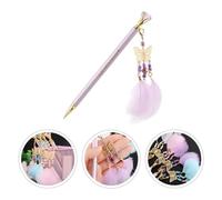 CIYODO 2 pièces Crayon Mécanique Créatif avec Pendentif Diamant Métal Rétractable Résistant Casse Fournitures Scolaires pour Étudiants Couleur Aléatoire Couleur Aléatoire