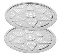 CIYODO 2 Pièces cuiseur à vapeur en acier inoxydable Rack de cuisson rond en acier inoxydable Canners à vapeur pour la mise en conserve