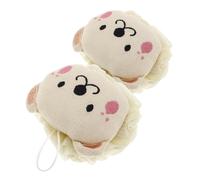 CIYODO 2 pièces Éponge de Bain Douce Lion Cartoon Gommage Corps Délicat Nettoyant Multifonction