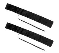CIYODO 2 Pièces Étui de Rangement pour Sabre Japonerie en Coton, Noir | Housse Légère à Couture Précise, pour Arts Martiaux et Collection, Format Portable, Finition Classique
