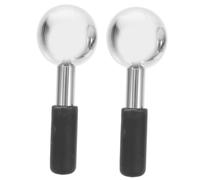 CIYODO 2 pièces Globes de Glace Visage Inox Masseur Facial Rafraîchissant pour Réduire Poches et Rides Outil de Soin pour Peau Tonifiée et Éclatante Couleur Aléatoire Couleur Aléatoire