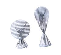CIYODO 2 pièces Housse Ventilateur Pied et Lot de Protections Réutilisables Poussière avec Motifs Cerf Couvre Ventilateur Élégant et pour Usage Domestique Longue et Courte