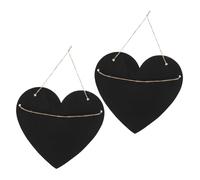 CIYODO 2 Pièces Lot de Tableaux Ardoises Suspendus pour Messages et Décorations Tableaux Noirs Petits pour Maison et Boutique Craie Réutilisable