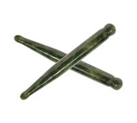 CIYODO 2 pièces Outils de Massage Jade Naturel Stylo Acupuncture pour Détente Visage et Corps Gua Sha pour Circulation Sanguine et Relaxation des Yeux Accessoire Multifonction pour Soins