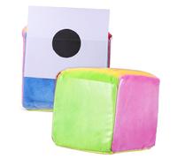 CIYODO 2 Pièces Peluche Jeu de Cubes d'histoire d'apprentissage précoce de Jeu de Cartes Cubes Jouer au Chiffon