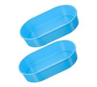 CIYODO 2 Pièces Plateau de Dispensation Bleu Organisateur Compact pour Pilules et Comprimés Bac de Rangement pour Médicaments sur Chariot et Usage Domestique