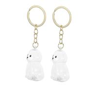 CIYODO 2 Pièces Porte-clés Boîte de Rangement Transparente pour Poils de Chien Souvenir Animalier Compact et Pratique Charme et Porte-clés pour Mémoire Fidèle