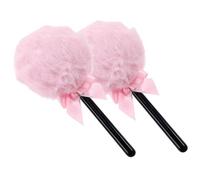 CIYODO 2 pièces Puff de Maquillage Forme de Sucette Houppette Poudre Compacte Douce et Portable Adaptée pour Visage Contrôle Matifiant Usage Quotidien et Voyage
