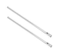 CIYODO 2 Pièces Repose Rétractable pour Chaise de Bureau Support Ergonomique Résistant avec Glissière Lisse pour Fauteuil de Gaming et Salon de Remplacement Argentées