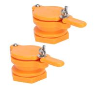 CIYODO 2 pièces Robinet pour Extracteur de Plastique Alimentaire PP Étanche Poignée Longue Accessoire Apiculture Compatible Seau et Cuve de