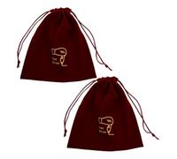 CIYODO 2 pièces Sac de Rangement pour Sèche-cheveux Velours avec Cordon de Serrage Sac Portable Multifonction pour Bijoux et Outils de Coiffure et Compact pour Voyage et Maison