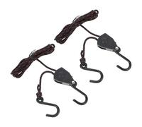 CIYODO 2 Pièces Sangles Arrimage à Cliquet avec Poulie pour Kayak et Canoë Corde Réglable Résistante Fixation Rapide pour Prises et Accessoires de Bateau