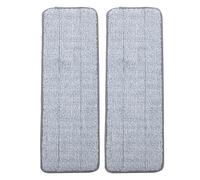 CIYODO 2 pièces Serpillières Microfibres Rechange pour Balai Mop Verte Lavettes Réutilisables Humide et Sec de Remplacement pour Nettoyage Domestique Absorbantes et Faciles à Installer