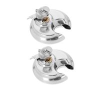 CIYODO 2 Pièces Serrures à Disque Robustes et Résistantes Aux Intempéries Cadenas Circulaires pour Usage Extérieur Remorques et de Stockage avec Clés Compactes et Portables