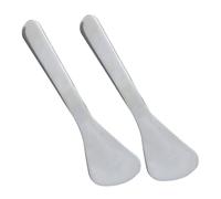CIYODO 2 pièces Spatule Cosmétique Métal pour Soin Peau et Application Crème Yeux Visage Massage Anti-poches et Pratique