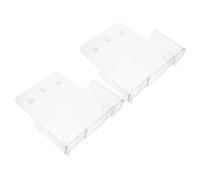 CIYODO 2 pièces Support de Documents Transparent Acrylique Porte Menu et Organisateur de Bureau Mural Lot de Porte Documents pour Rangement et Affichage Clair