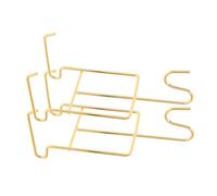CIYODO 2 Pièces Support Tasses Café Doré Organisateur Empilable avec Drainage Rapide pour Cuisine et Comptoir Rangement pour Mugs et Assiettes Gain de Place