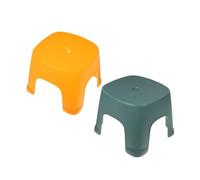 CIYODO 2 pièces Tabouret de Pied Compact pour Salle de Bain Tabouret de Toilette Amusant et Pratique pour Garçon Fille Jaune et Vert Mobilier Fonctionnel pour Maison