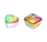 CIYODO 2 pièces Tasse Verre pour Nail Art avec Couvercle pour Mélange Liquide et Ongles Accessoire Pratique et Stable pour Manucure Professionnelle et Usage Personnel