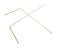 CIYODO 2 pièces Tiges de Radiesthésie Laiton Pur pour Détection Eau et Métaux Design Bicolore Outil Polyvalent pour Usage Domestique et Extérieur