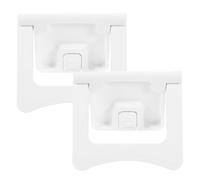 CIYODO 2 Pièces Verrous de Sécurité Bébé pour Tiroirs et Portes Coulissantes en Plastique Blanc, Design Coulissant, Prévention des Accidents Maison Cuisine