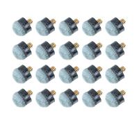 CIYODO 20 Embouts de Queue de Billard en Cuir Portable pour Billard Américain, Accessoires Légers et Résistants pour Améliorer la Puissance du Jeu