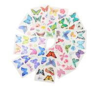 CIYODO 20 feuilles Autocollants Temporaires en Forme de Lépidoptères Transfert pour Fête Garçon Fille Faciles à Appliquer Décor Corps et Objets Lot