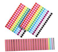 CIYODO 20 feuilles Gommettes Rondes Adhésives Colorées pour Codage Couleur Étiquettes Autocollantes Polyvalentes pour Organisation et Classement Maison Bureau