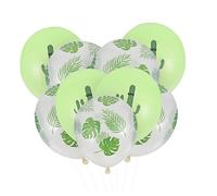 CIYODO 20 Pièces Ballon De Feuille De Retour En Tortue Cactus Ballons Tropicaux Ballon Palmier Décorations De Fête Tropicales Des Ballons Faire La Fête Émulsion Green