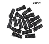 CIYODO 20 pièces Bouchons PE pour Tube Eau de Bouchon Plastique Étanche à Verrouillage Fixation Sécurisée pour Système Irrigation de Jardin