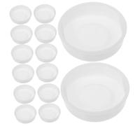 CIYODO 20 Pièces Bouchons Ronds Plastique pour Tubes Kraft Capuchons Robustes pour Tubes Expédition Bouchons de Fermeture Pratiques et