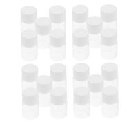 CIYODO 20 Pièces bouteille en verre clair flacons de saline mini échantillons de parfum petites bouteilles avec couvercles pot de spécimen Un verre Transparent