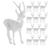 CIYODO 20 Pièces Figurines de Cerf de Noël Miniatures Décor de Micro Paysage Cerf Simulé pour Table de Sable et Bureau