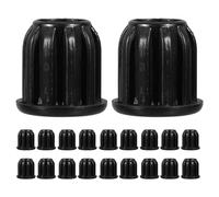 CIYODO 20 pièces Inserts de Douille pour Tige de Roulette de Chaise Bureau Manchons Nylon Résistants à Usure Amélioration Stabilité des Fauteuils Bureaux Accessoires pour Chaises de