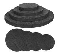 CIYODO 20 Pièces Lot de Dessous de Plante Feutre Rond Absorbants et Réversibles Protection Sol pour Pots Dintérieur Tapis Multi