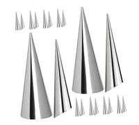 CIYODO 20 pièces Lot de Moules à Croissants Acier Inoxydable Tubes Coniques Antiadhésifs pour Pâtisserie Outils de Cuisson pour et Pains Accessoires Multifonctions pour Maison et