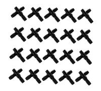 CIYODO 20 pièces Raccords Droits Barbelés pour Tuyaux Irrigation Goutte à Goutte Accessoires Agricoles pour Jardinage et Arrosage des Pelouses Installation Facile et Connexion Étanche