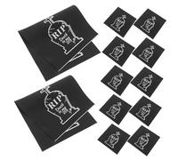 CIYODO 20 pièces Serviettes Papier Absorbantes Thème Tombeau Noir pour Anniversaire Décoration Fête Originale pour Hommes et Femmes Accessoire Jetable pour Événements Milestone