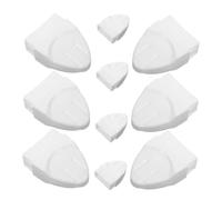 CIYODO 20 Pièces Vinyl Fence Post Caps Plastic Decking Covers Weatherproof Outdoor Protection for Garden Flower Beds Belt Isolation Fences Easy Installation