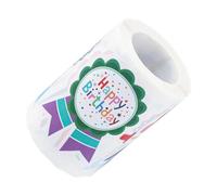 CIYODO 200 Pièces Lot de Autocollants Badge Anniversaire Autocollants Auto-adhésifs Colorés pour Décoration Fête Garçon Fille Récompense Scolaire et Scrapbooking