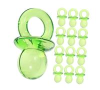 CIYODO 200 Pièces Mini Tétines Décoratives Acrylique Transparent Vert pour Shower Fête Prénatale et pour Créer une et