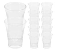 CIYODO 24 Pièces Verres Miniatures Verre pour Communion Coupes Élégantes pour Service Religieux Portions Contrôlées et Accessoires de Cuisine Miniatures