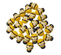 CIYODO 24pièces Décorations Bois De Abeilles Ornements pour Fêtes Et Artisanat Accessoires Colorés pour Décorations De Noël Jardins Et Intérieurs